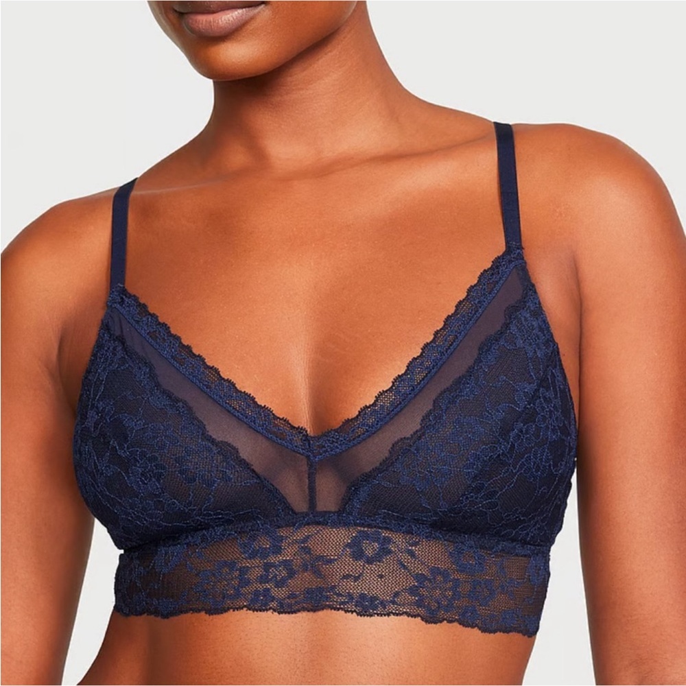 Victoria's Secret Navy Lace Bralette